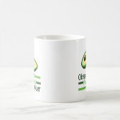 Obsessiver Avocado-Syndrom Cool grün Kaffeetasse (Mittel)