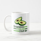 Obsessiver Avocado-Syndrom Cool grün Kaffeetasse (Links)