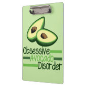 Obsessiver Avocado-Syndrom Cool grün Klemmbrett (Links)