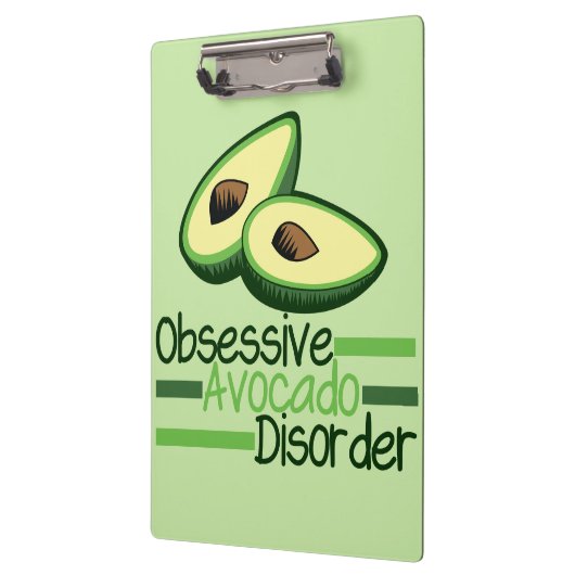 Obsessiver Avocado-Syndrom Cool grün Klemmbrett (Links)