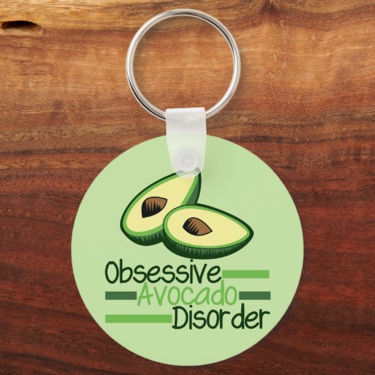 Obsessiver Avocado-Syndrom Cool grün Schlüsselanhänger (Vorderseite)