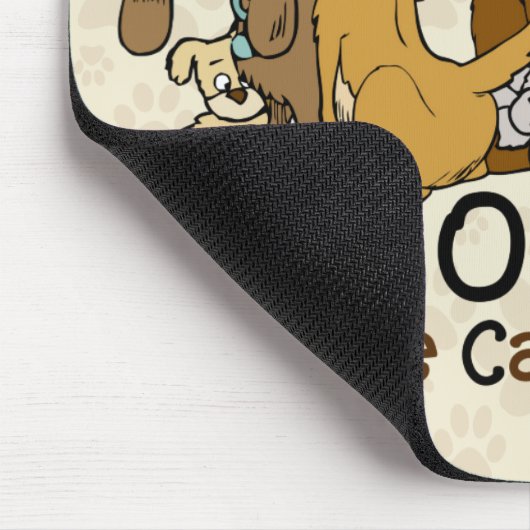 Obsessiver Canin-Syndrom Mousepad (Ecke)