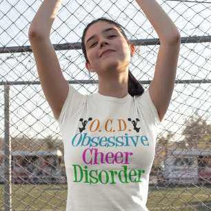 Obsessiver Cheer Disease Funny Cheerleader T-Shirt