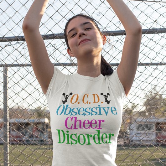 Obsessiver Cheer Disease Funny Cheerleader T-Shirt
