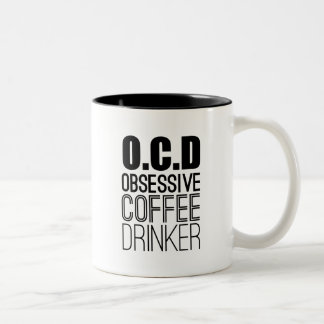 Obsessiver Kaffee Kaffee Kaffee Lover Spaß Zweifarbige Tasse