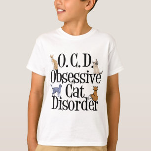 Obsessiver Katzenverfall Witzige Kinder T-Shirt