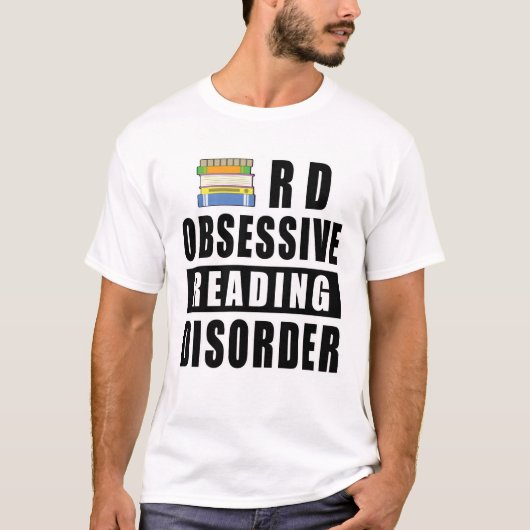 Obsessiver Leseschwäche - Zitat T-Shirt (Vorderseite)