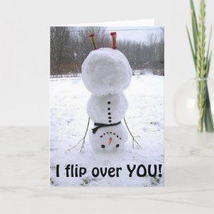 OBSIDE UNTER SNOWMAN DREHT FÜR EUCH AM GEBURTSTAG KARTE
