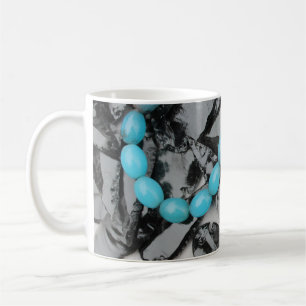 Obsidian Arrowheads & Turquoise Glass Beads Kaffeetasse