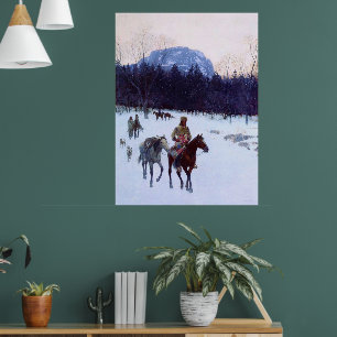 Obsidian-Berg in Yellowstone Henry Farny  Poster