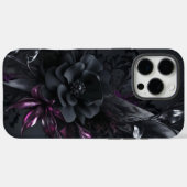 Obsidian Bloom | Dark Floral Elegance Case-Mate iPhone Hülle (Rückseite (Horizontal))