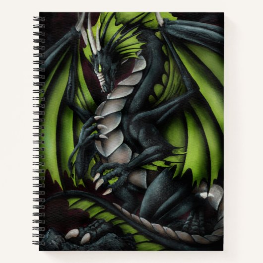 Obsidian Dragon Sketchbook Notizbuch (Vorderseite)