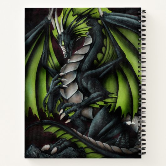Obsidian Dragon Sketchbook Notizbuch (Rückseite)