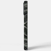 Obsidian Echo | Symmetrischer dunkler Marmorfluss Case-Mate iPhone Hülle (Rückseite / Links)
