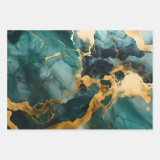 Obsidian Fluss Geschenkpapier Set