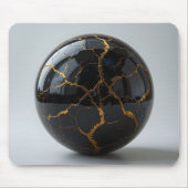 Obsidian Kintsugi Sphere Mousepad (Vorne)