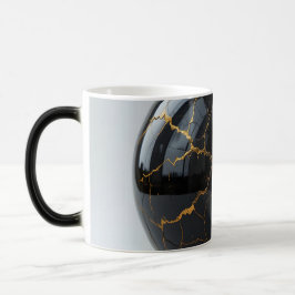 Obsidian Kintsugi Sphere Verwandlungstasse