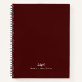 Obsidian Lava Notizblock (Vorderseite)