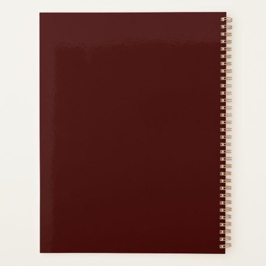 Obsidian Lava Planner Planer (Rückseite)