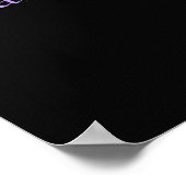 Obsidian Lila Quantum Grafik Poster (Ecke)