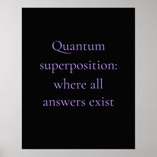 Obsidian Lila Quantum Grafik Poster (Vorne)