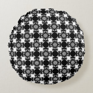 Obsidian-Medaillon Rundes Kissen