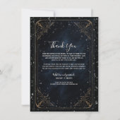 Obsidian Oracle Midnight Elegance Shimmer Wedding Einladung (Vorderseite)
