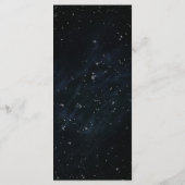 Obsidian Oracle Midnight Elegance Wedding Menu Menükarte (Rückseite)