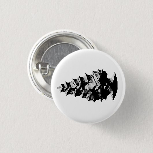 Obsidian-Pfeil-Kopf-Knopf Button (Vorne & Hinten)