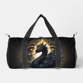 Obsidian-Schwan der stillen Gnade – Dark Fantasy Duffle Bag (Vorderseite)