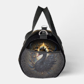 Obsidian-Schwan der stillen Gnade – Dark Fantasy Duffle Bag (Rechts)