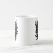 Obsidian-Schwan der stillen Gnade – Dark Fantasy Kaffeetasse (Mittel)