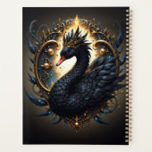 Obsidian-Schwan der stillen Gnade – Dark Fantasy Planer (Rückseite)
