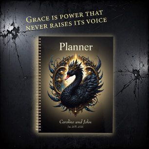 Obsidian-Schwan der stillen Gnade – Dark Fantasy Planer
