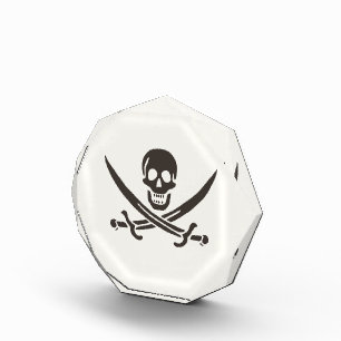 Obsidian Skull Schwerter Pirate Flag Calico Jack Acryl Auszeichnung