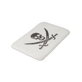 Obsidian Skull Schwerter Pirate Flag Calico Jack Badematte (Schrägansicht)