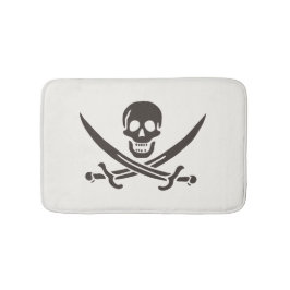 Obsidian Skull Schwerter Pirate Flag Calico Jack Badematte