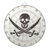 Obsidian Skull Schwerter Pirate Flag Calico Jack Dartscheibe (vorne)