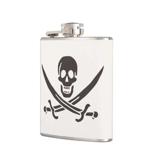 Obsidian Skull Schwerter Pirate Flag Calico Jack Flachmann (Links)