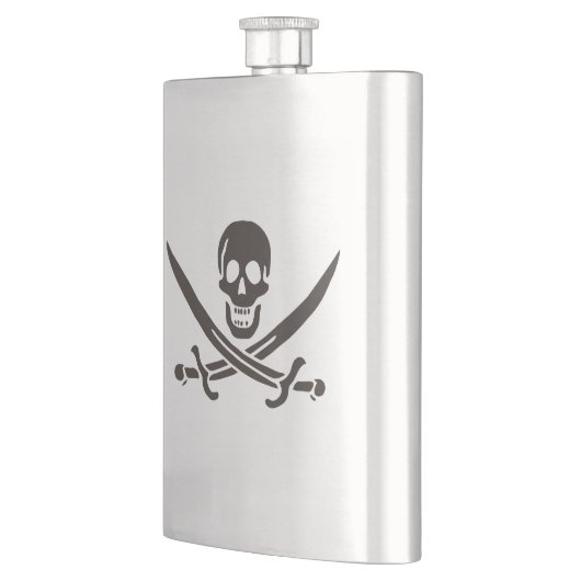 Obsidian Skull Schwerter Pirate Flag Calico Jack Flachmann (Links)