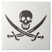Obsidian Skull Schwerter Pirate Flag Calico Jack Fliese (Vorderseite)