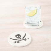 Obsidian Skull Schwerter Pirate Flag Calico Jack Getränkeuntersetzer (Seite)
