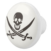 Obsidian Skull Schwerter Pirate Flag Calico Jack Keramikknauf (Rechts)
