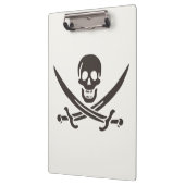 Obsidian Skull Schwerter Pirate Flag Calico Jack Klemmbrett (Links)