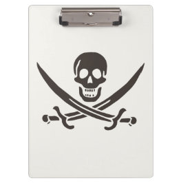 Obsidian Skull Schwerter Pirate Flag Calico Jack Klemmbrett