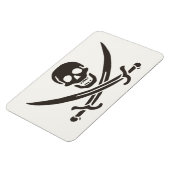 Obsidian Skull Schwerter Pirate Flag Calico Jack Magnet (Linke Seite)