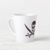 Obsidian Skull Schwerter Pirate Flag Calico Jack Milchtasse (Linke Ecke)
