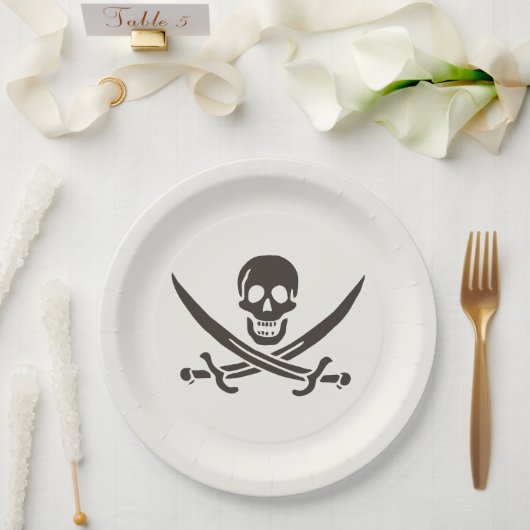 Obsidian Skull Schwerter Pirate Flag Calico Jack Pappteller (Hochzeit)