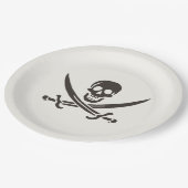 Obsidian Skull Schwerter Pirate Flag Calico Jack Pappteller (Schrägansicht)