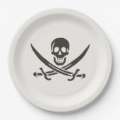 Obsidian Skull Schwerter Pirate Flag Calico Jack Pappteller (Vorderseite)